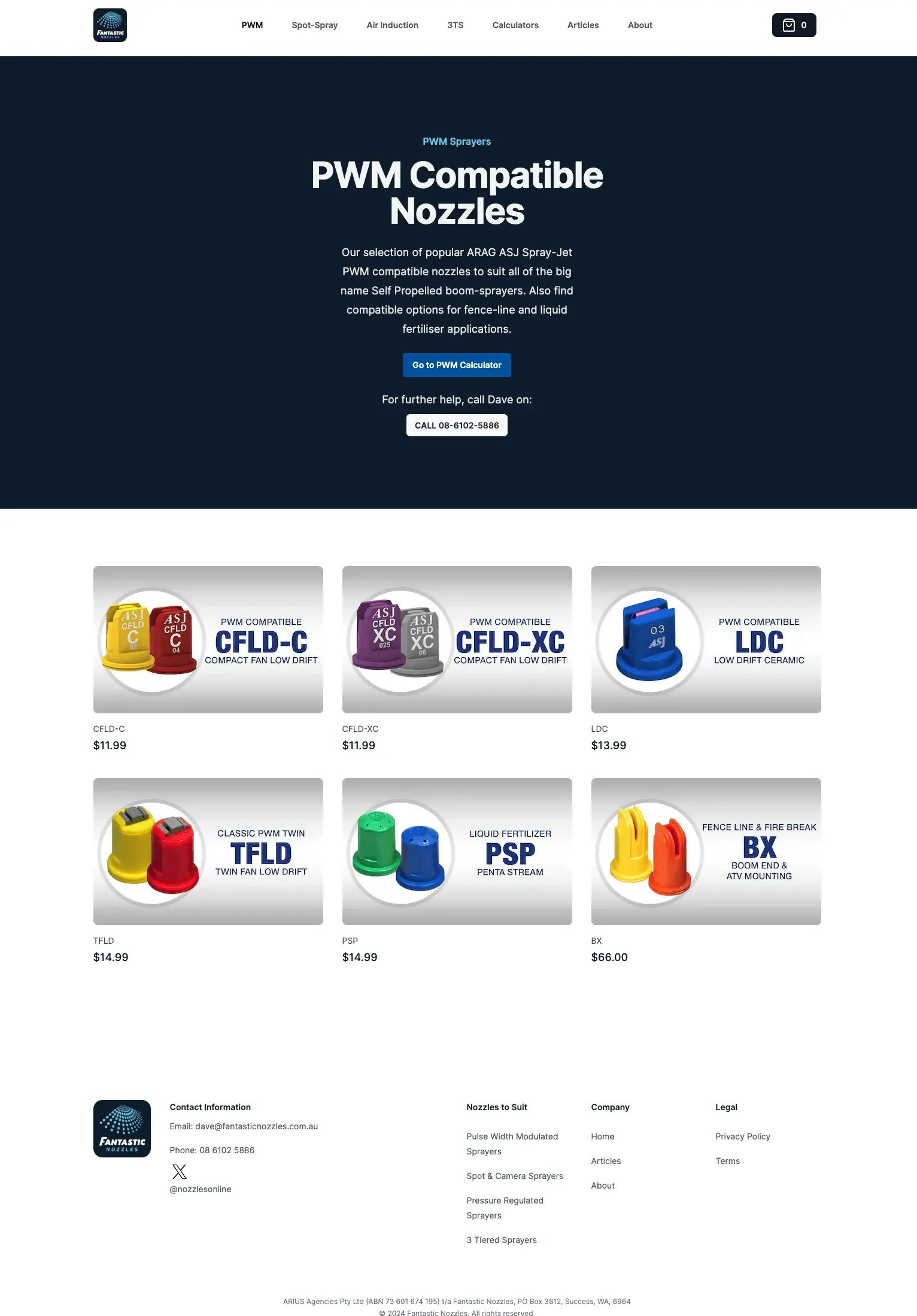 Fantastic Nozzles E-Commerce Website